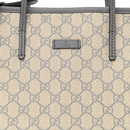 Gucci GG Supreme Monogram Small Zippered Tote Ecru Grigio 8 of 11