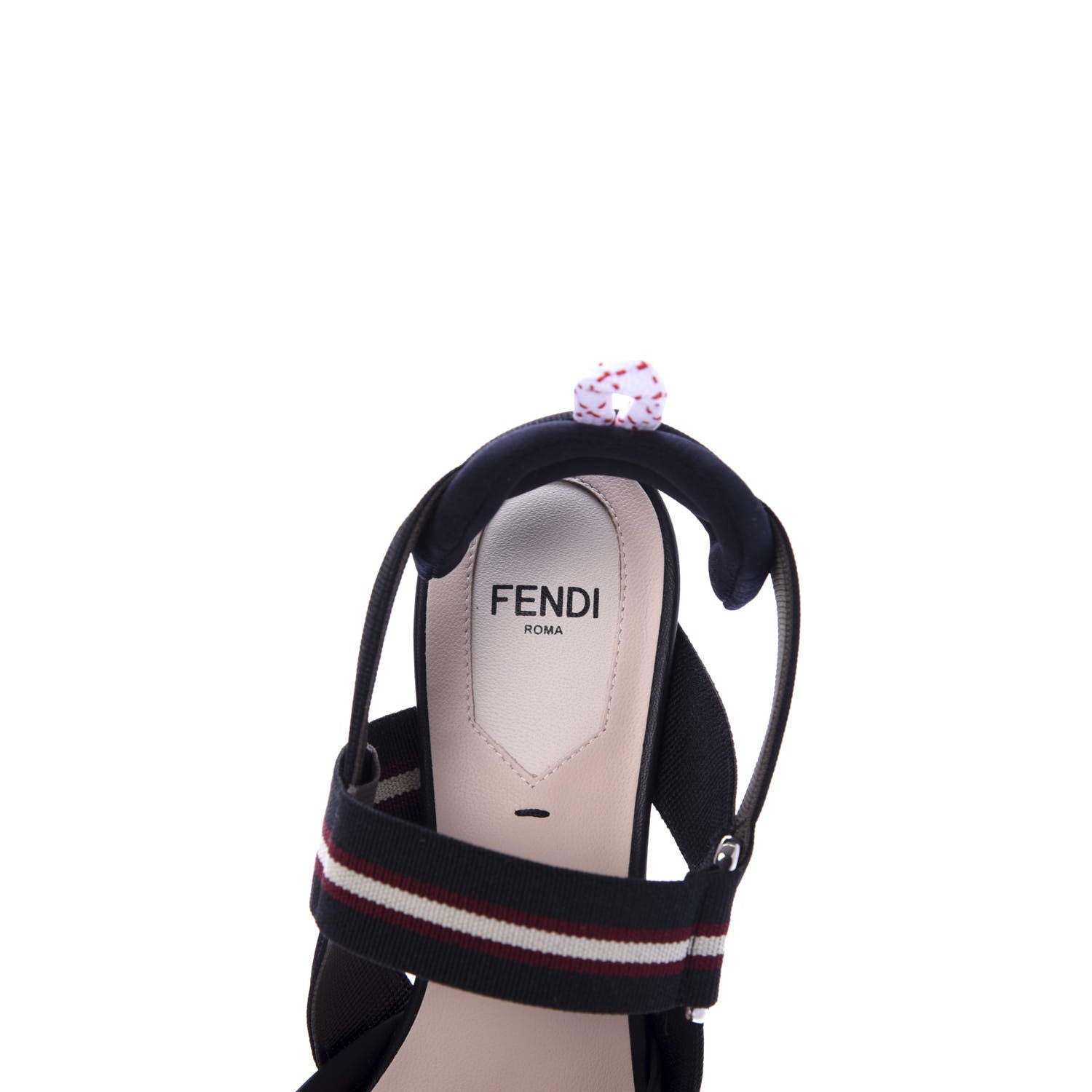 Fendi Technical Mesh FF Colibri 55mm Slingback Pumps 36.5 Tobacco Moro Bordeaux Black Militare 8 of 9
