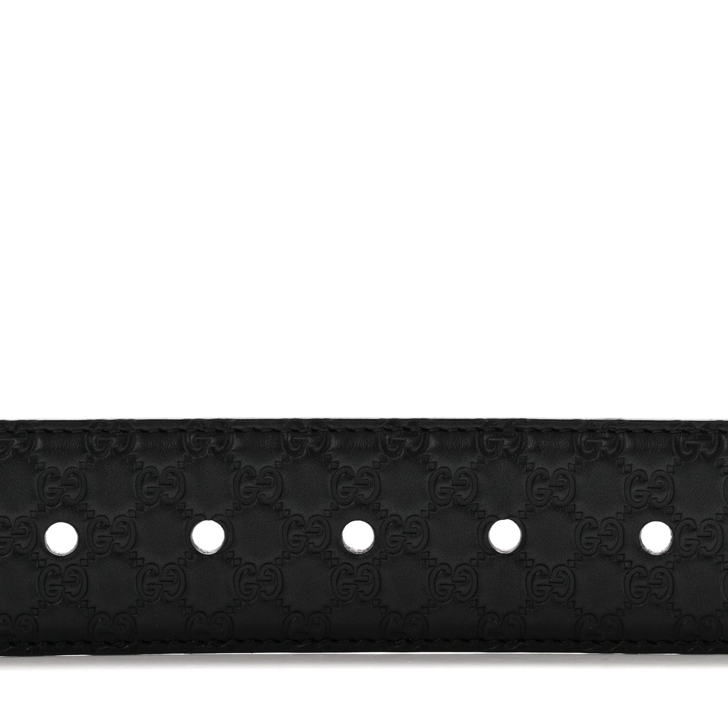 Soft Microguccissima Margaux Calfskin Belt 90 36 Black