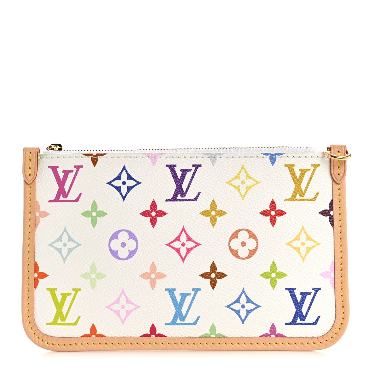 Louis Vuitton LV x TM Monogram Multicolor Carryall PM Pochette White 1 of 6
