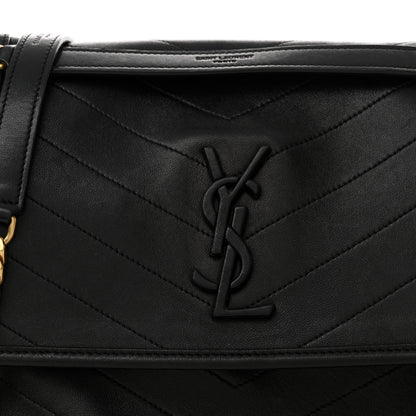 Saint Laurent Lambskin Matelasse Monogram Medium Niki Chain Satchel Black 8 of 12
