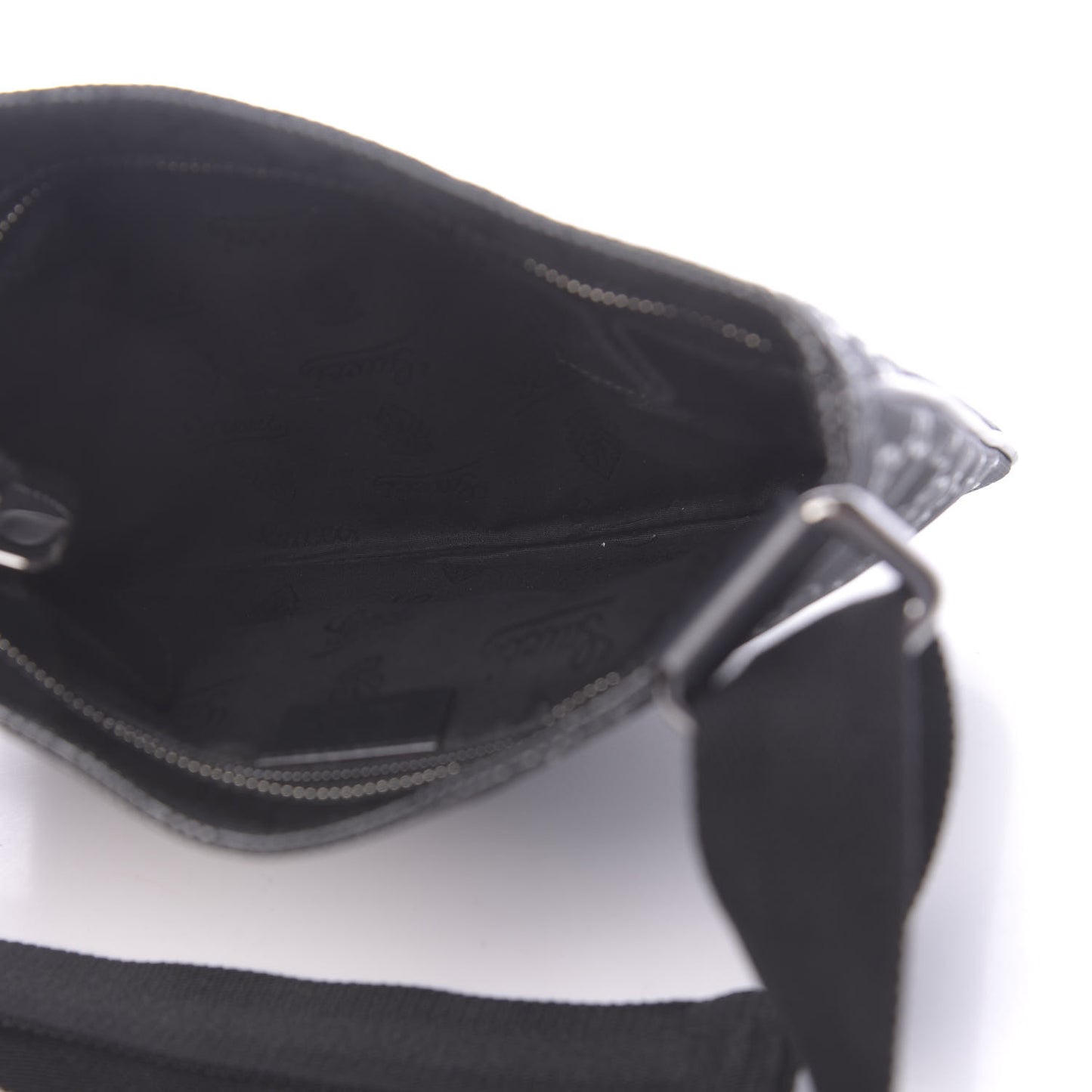 Imprime Monogram Small Flat Messenger Bag Black