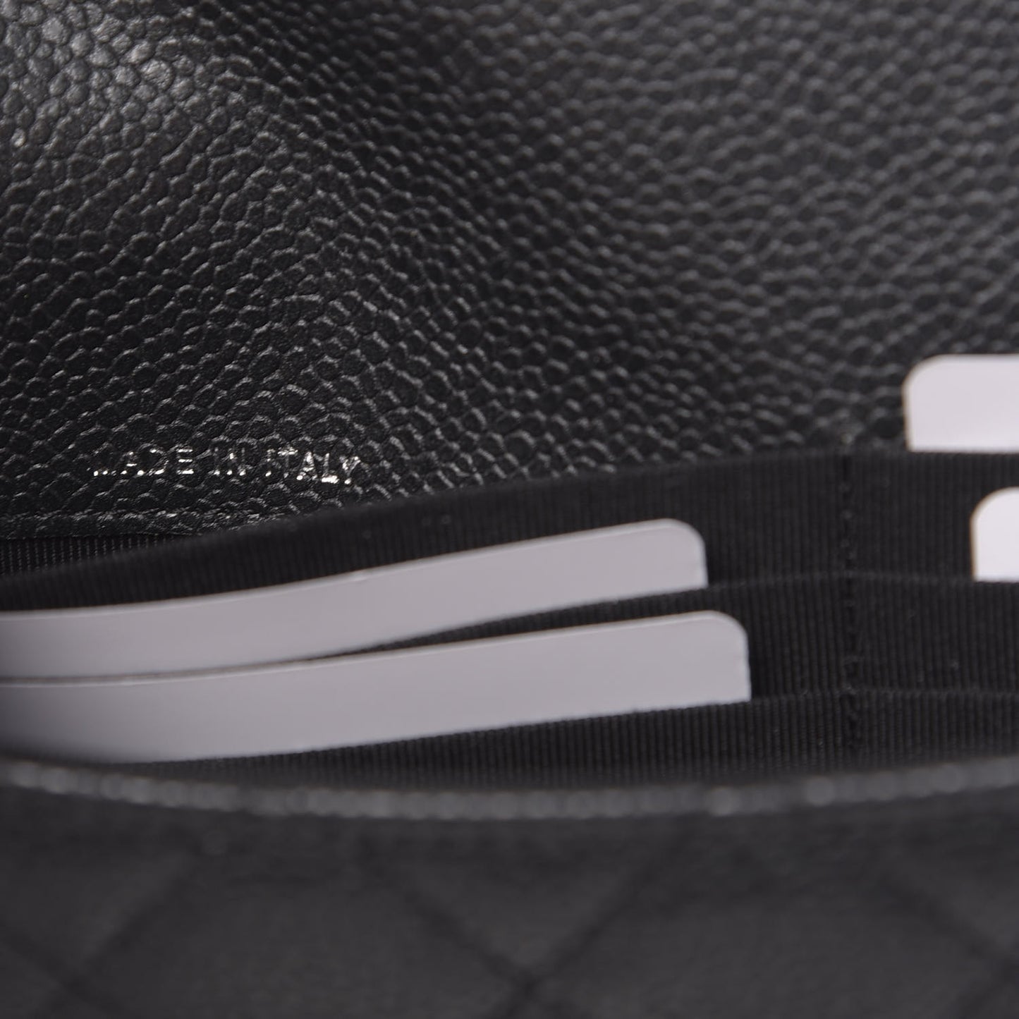 Caviar Quilted Travel Wallet Black