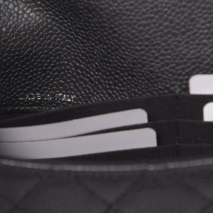 Chanel Caviar Quilted Travel Wallet Black 8 of 9