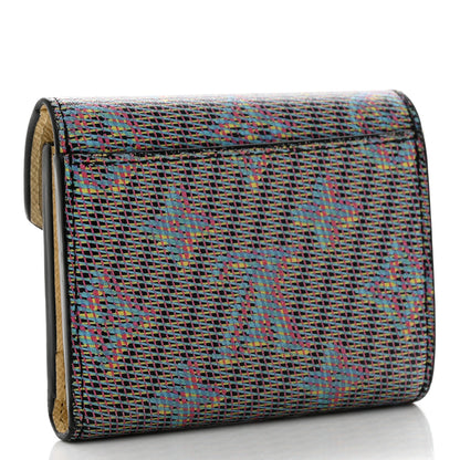 Louis Vuitton Monogram LV Pop Zoe Wallet Blue 3 of 8
