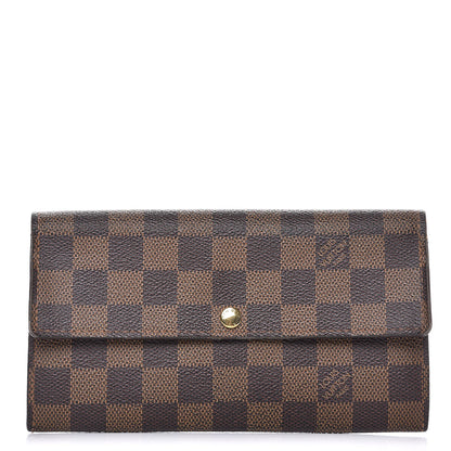 Louis Vuitton Damier Ebene Sarah Wallet 1 of 7