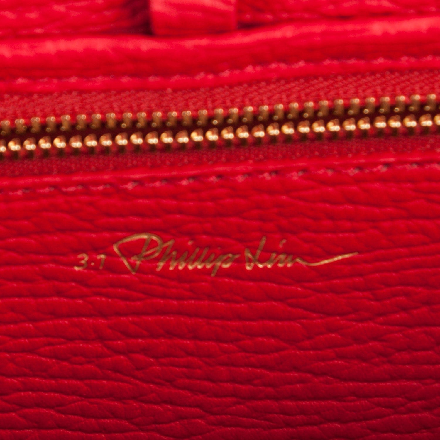 3.1 Phillip Lim 3.1 Textured Calfskin Medium Pashli Satchel Red 7 of 9