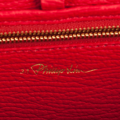 3.1 Phillip Lim 3.1 Textured Calfskin Medium Pashli Satchel Red 7 of 9