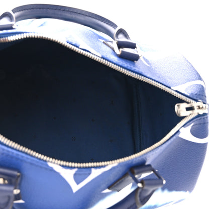 Louis Vuitton Monogram Escale Speedy Bandouliere 30 Blue 5 of 9