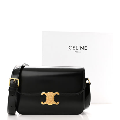 Celine Shiny Calfskin Medium Triomphe Black 11 of 11