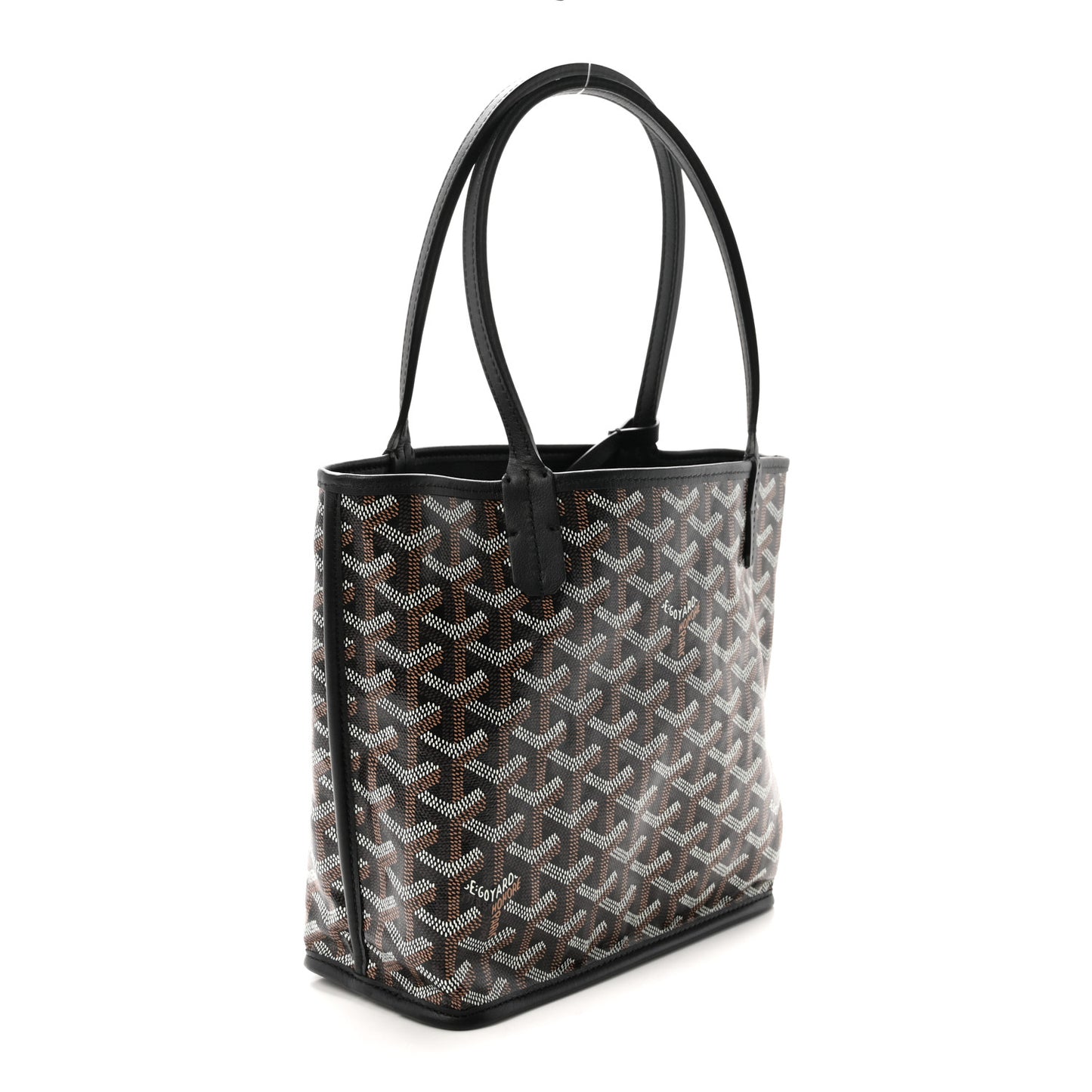 Goyardine Reversible Mini Anjou Black