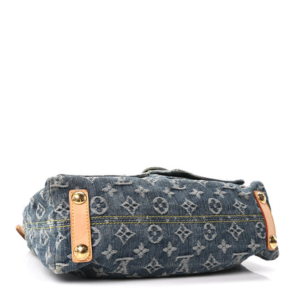 Louis Vuitton Monogram Denim Baggy PM Blue 4 of 10