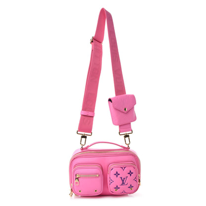 Louis Vuitton Calfskin Embossed Monogram Vuittamins Utility Crossbody Rose Violet 1 of 9