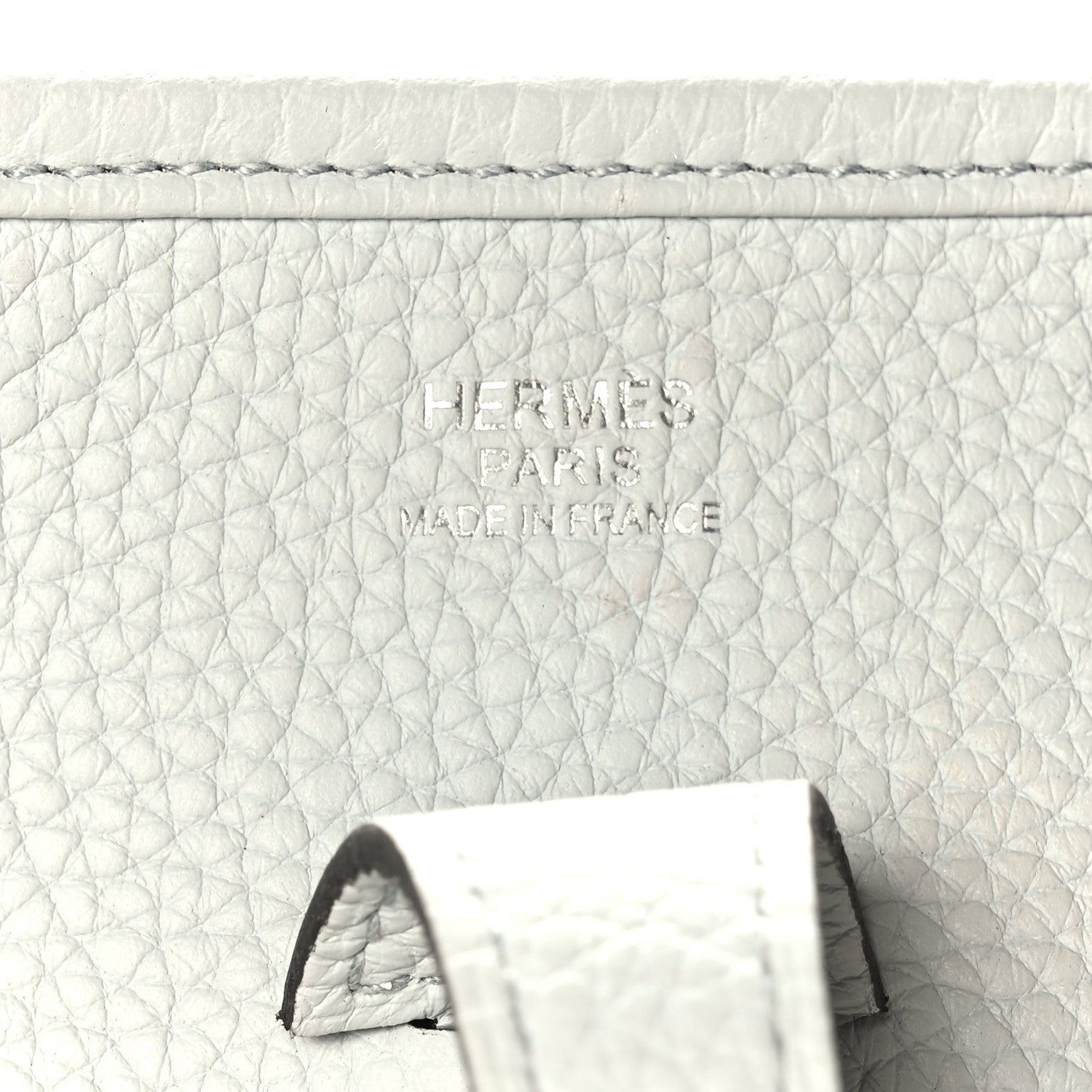 Hermes Taurillon Clemence Evelyne III PM Bleu Pale 6 of 10