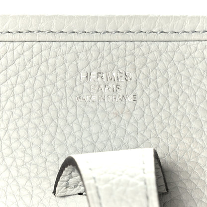 Hermes Taurillon Clemence Evelyne III PM Bleu Pale 6 of 10