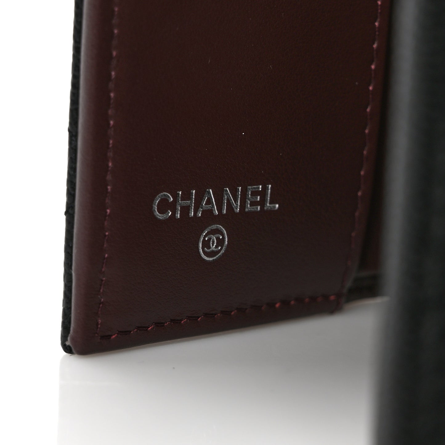 Caviar Quilted Double Flap Wallet Black