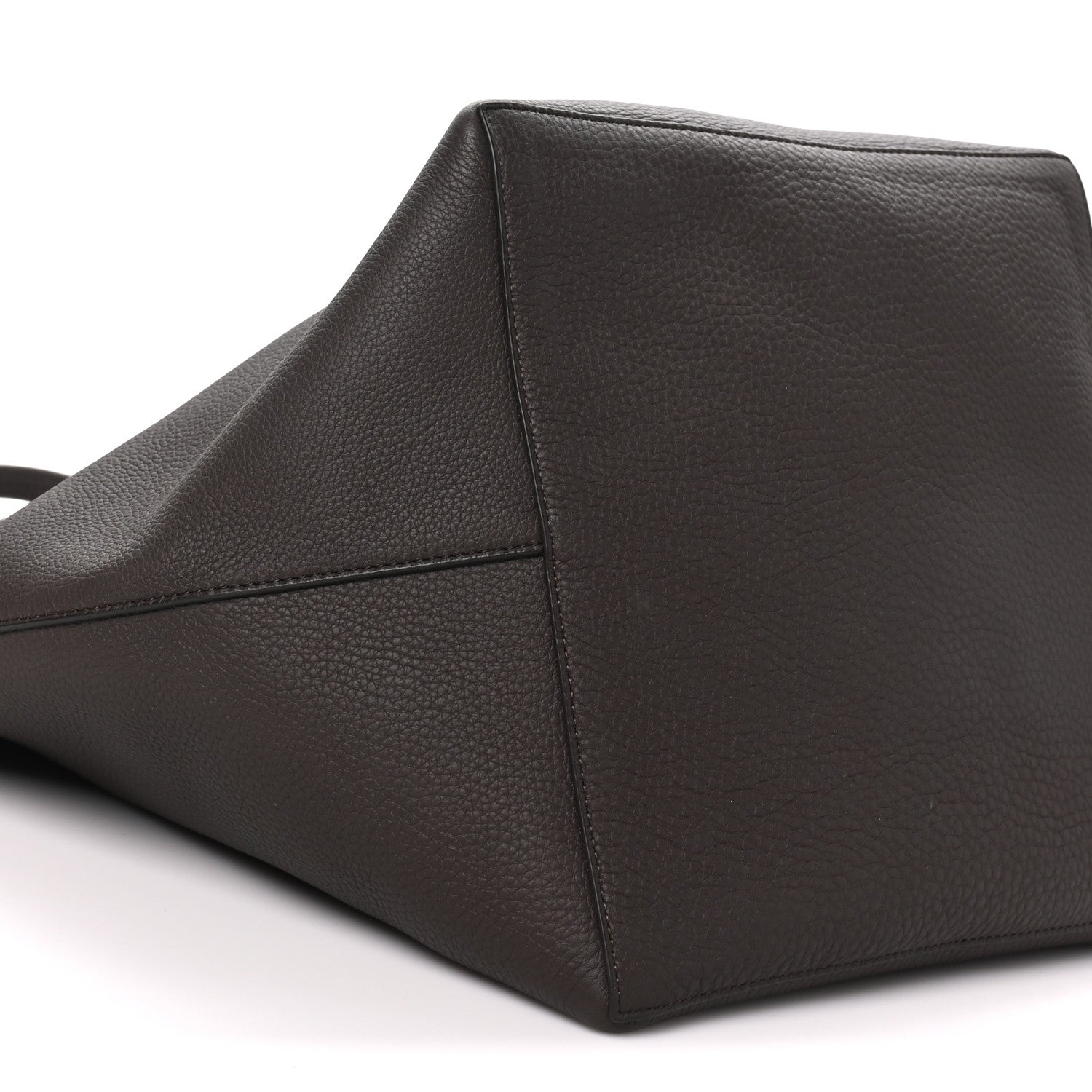 The Row Grained Calfskin Park Tote Three Dark Taupe 10 of 11
