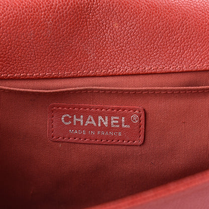 Chanel Caviar Quilted Medium Boy Flap Red 5 of 8