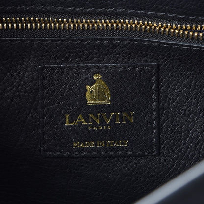 Lanvin Calfskin Tribale Fringe Shoulder Bag Black 6 of 8