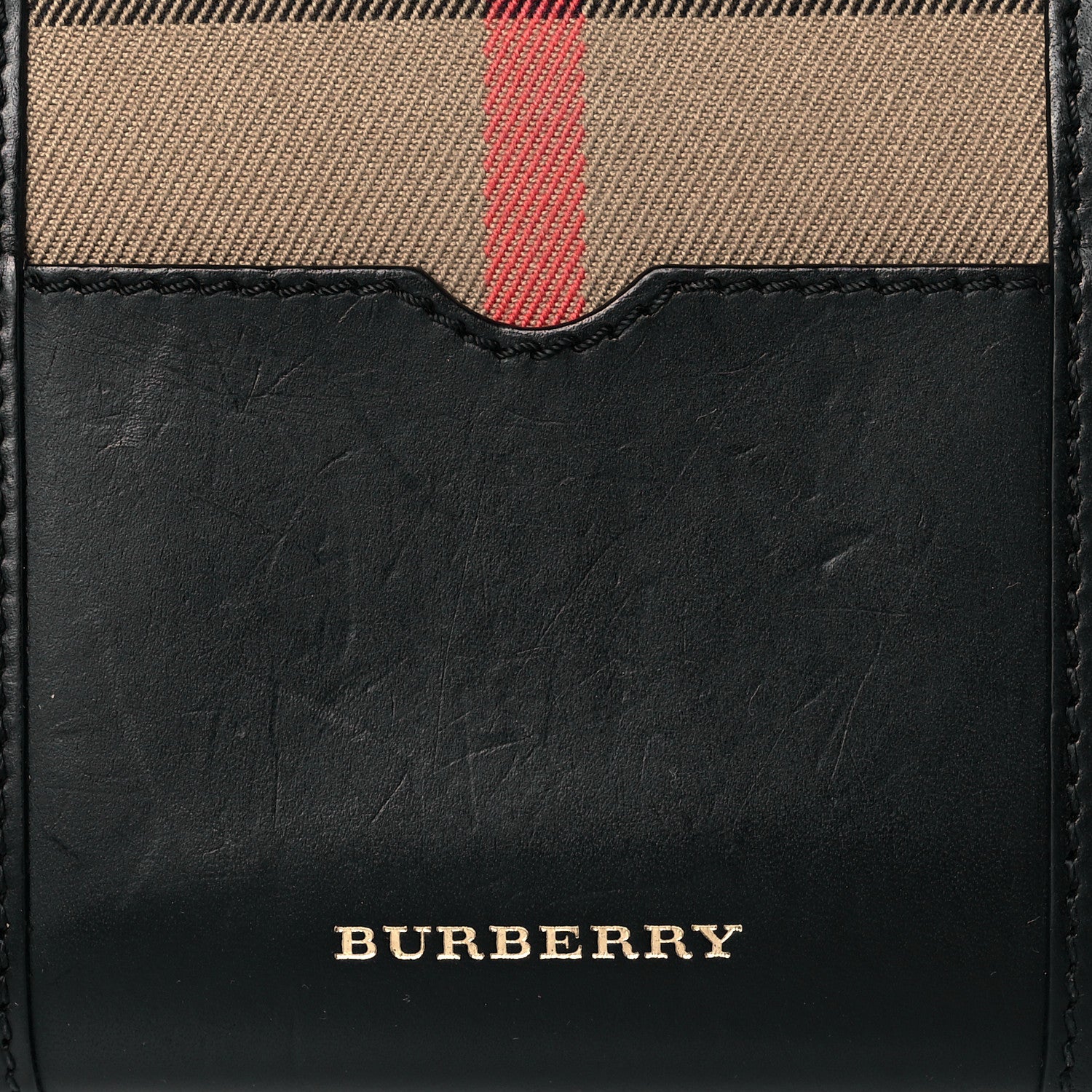 Burberry House Check Large Sartorial Ziggy Zip Around Wallet Black 7 of 7