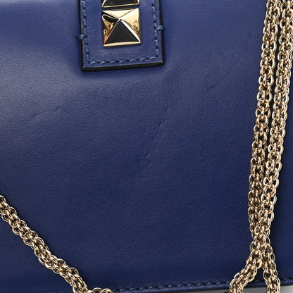 Valentino Garavani Vitello Small Glam Lock Rockstud Flap Blue China 13 of 14