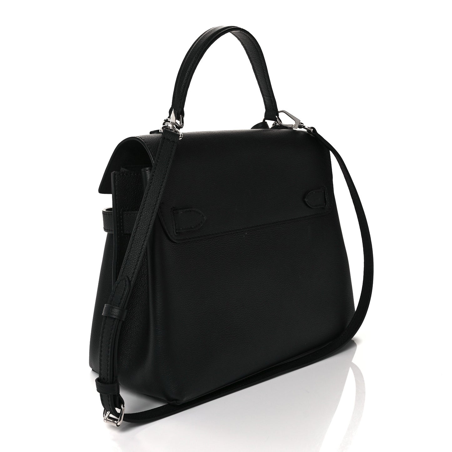 Soft Calfskin Lockme Ever MM Black