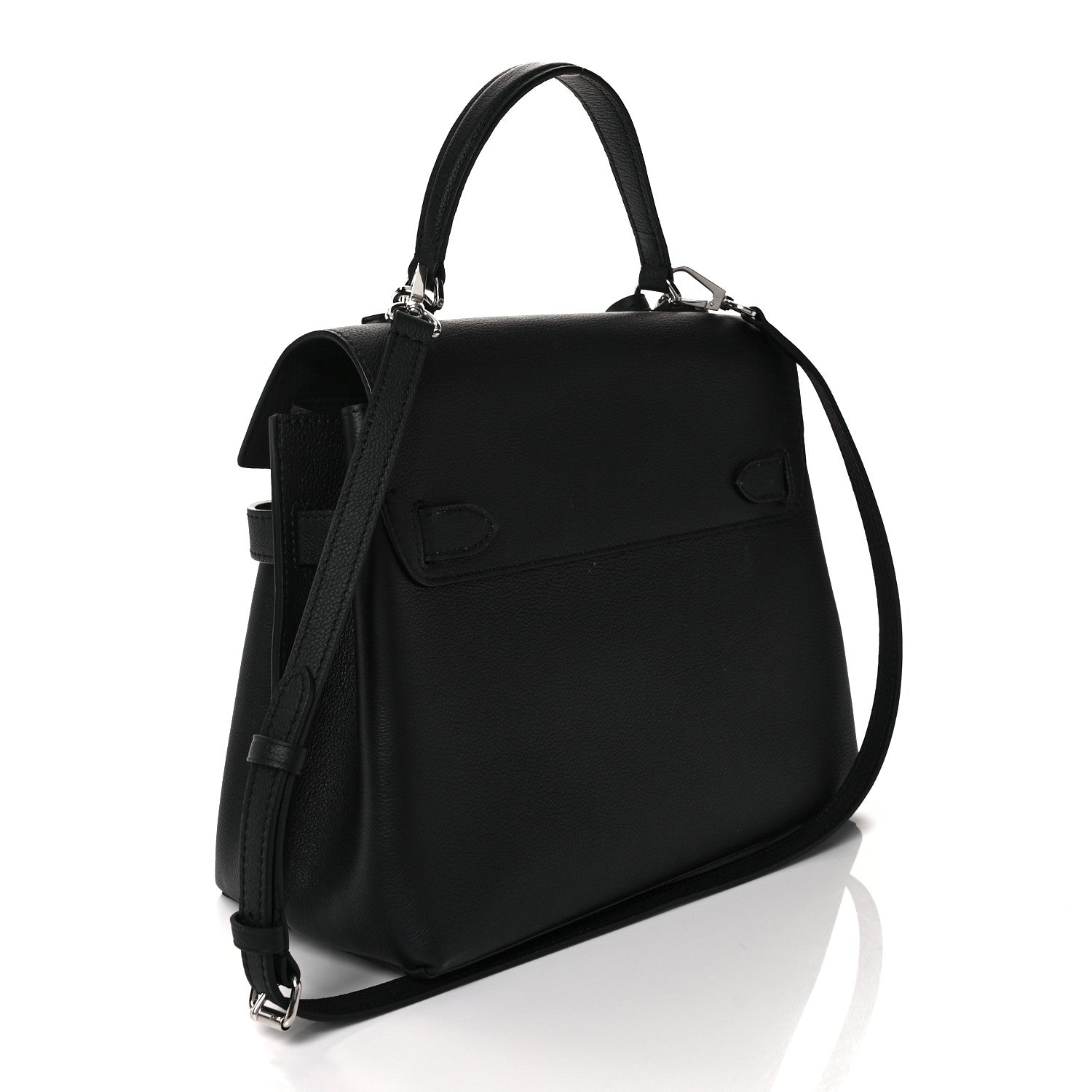 Louis Vuitton Soft Calfskin Lockme Ever MM Black 2 of 10