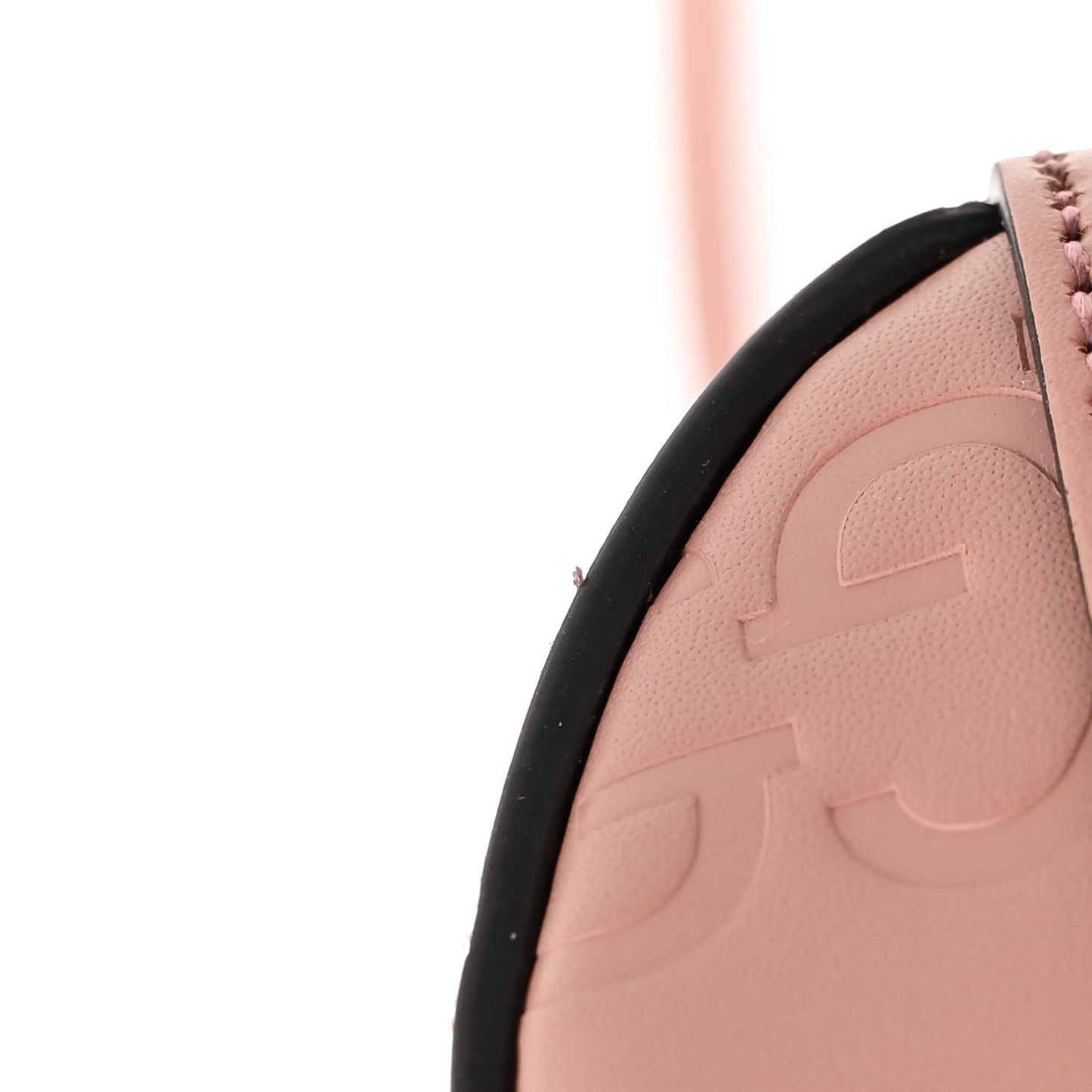 GG Gilbert Calfskin Jumbo Super Mini Top Handle Bowler Bag Soft Pink