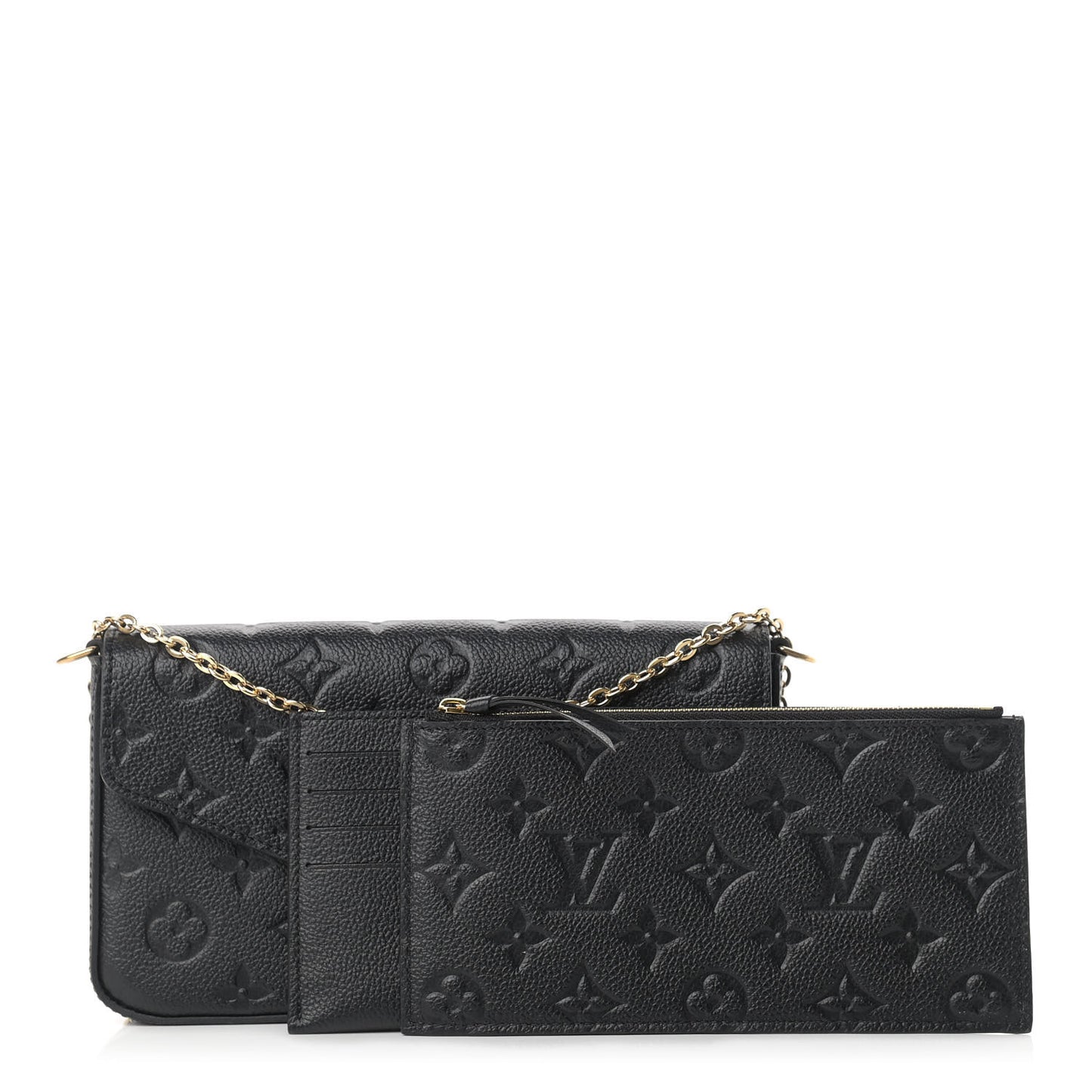 Empreinte Pochette Felicie Chain Wallet Black