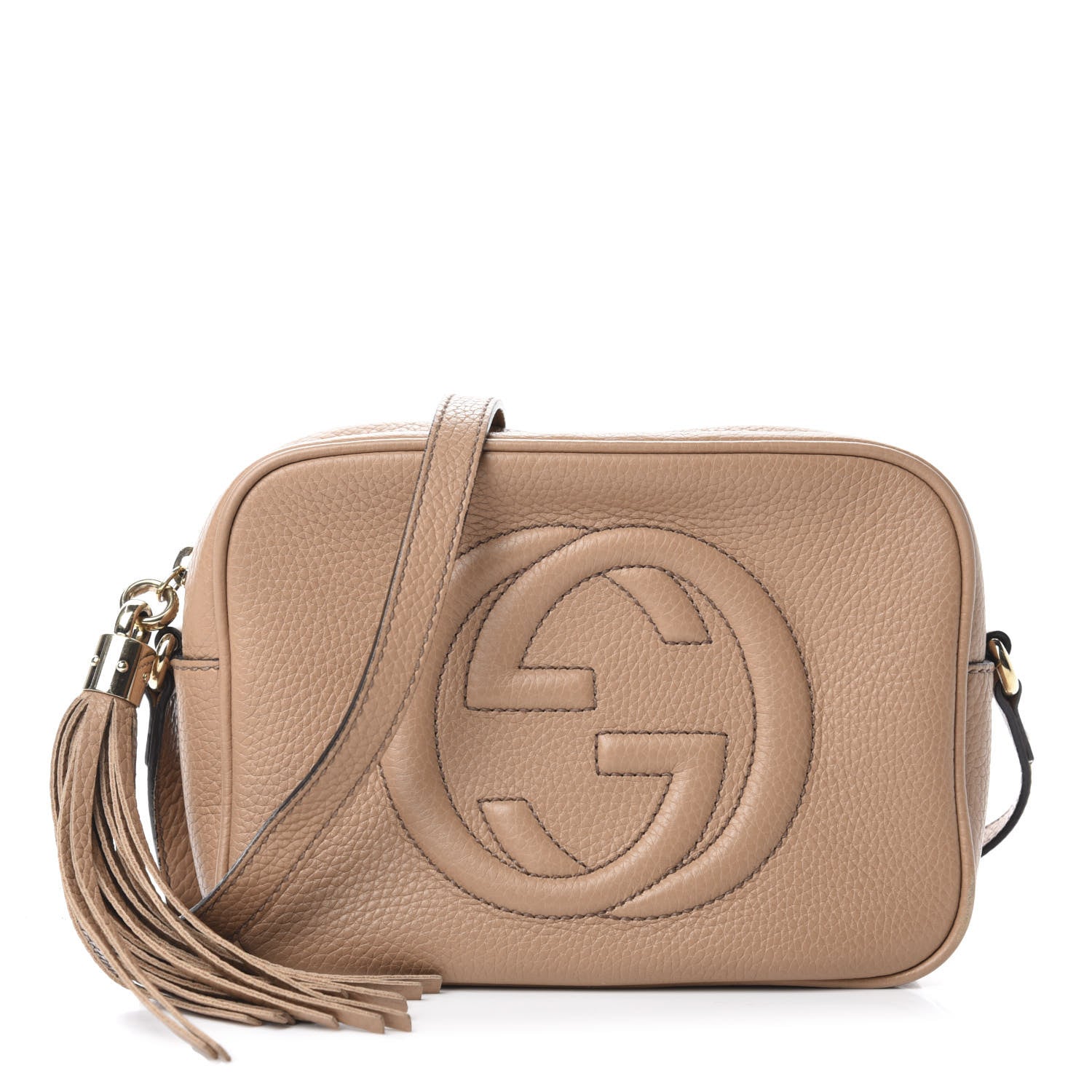 Gucci Pebbled Calfskin Small Soho Disco Bag Rose Beige 1 of 11