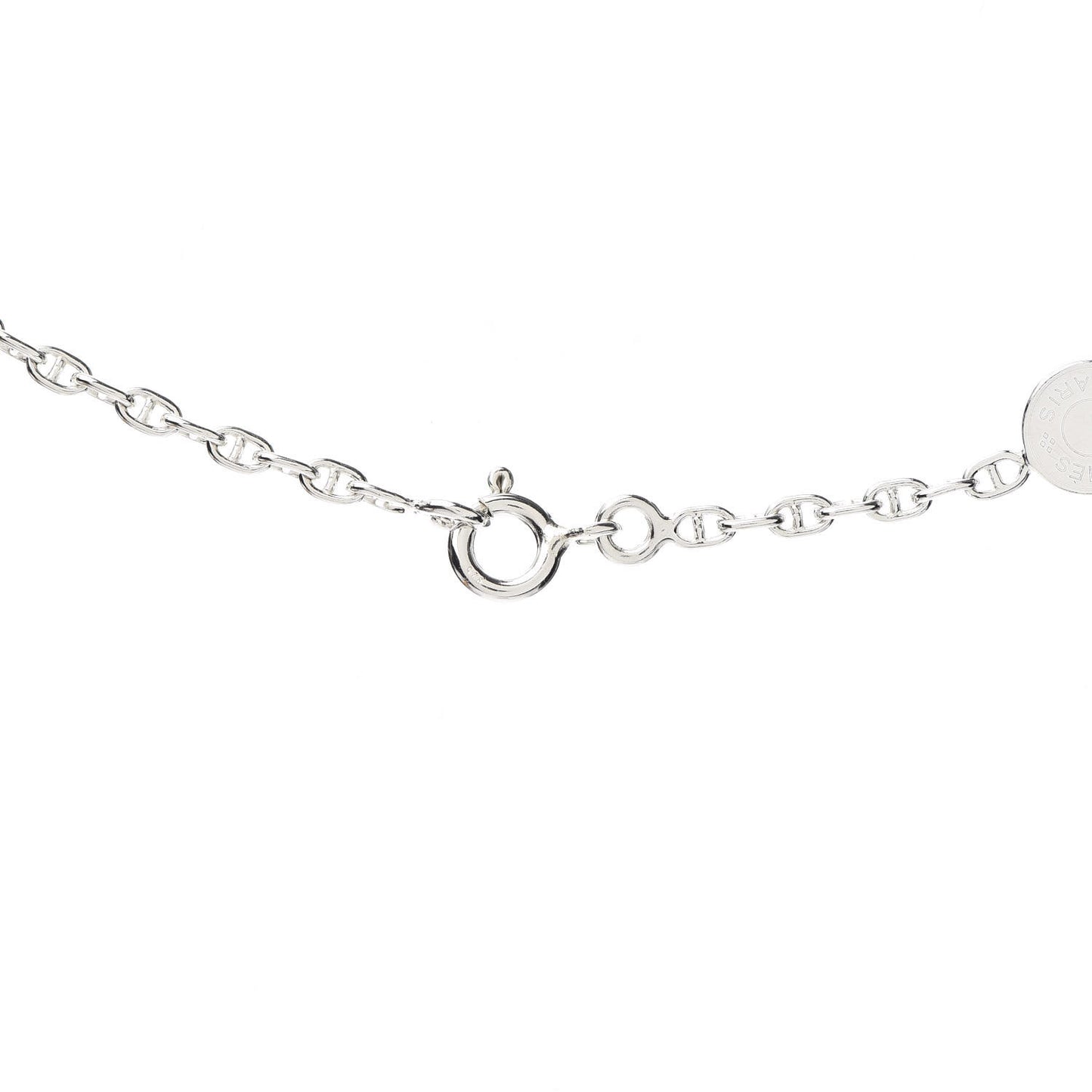 Sterling Silver Chaine D'Ancre Clou de Selle Necklace