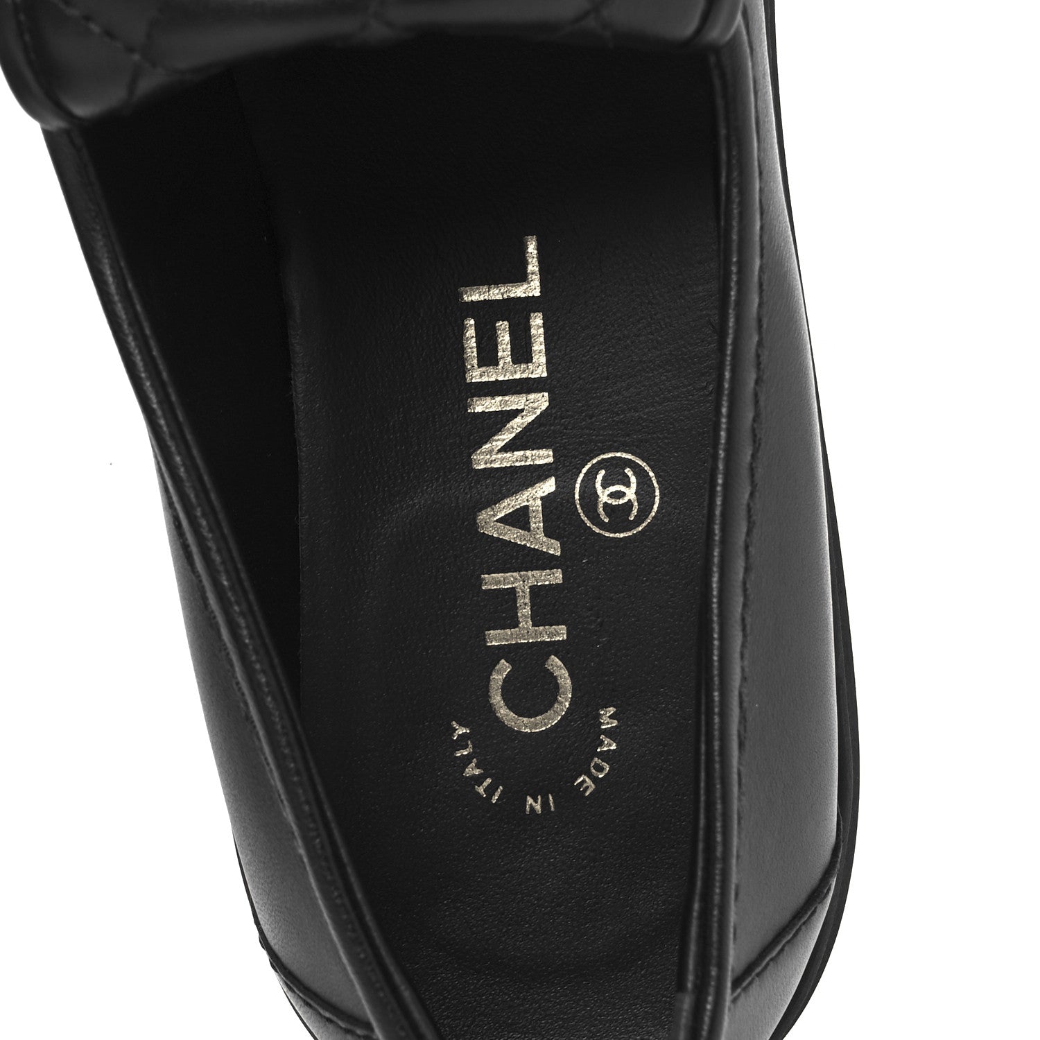 Chanel Lambskin Quilted CC Turnlock Loafers 39.5 Black 7 of 10