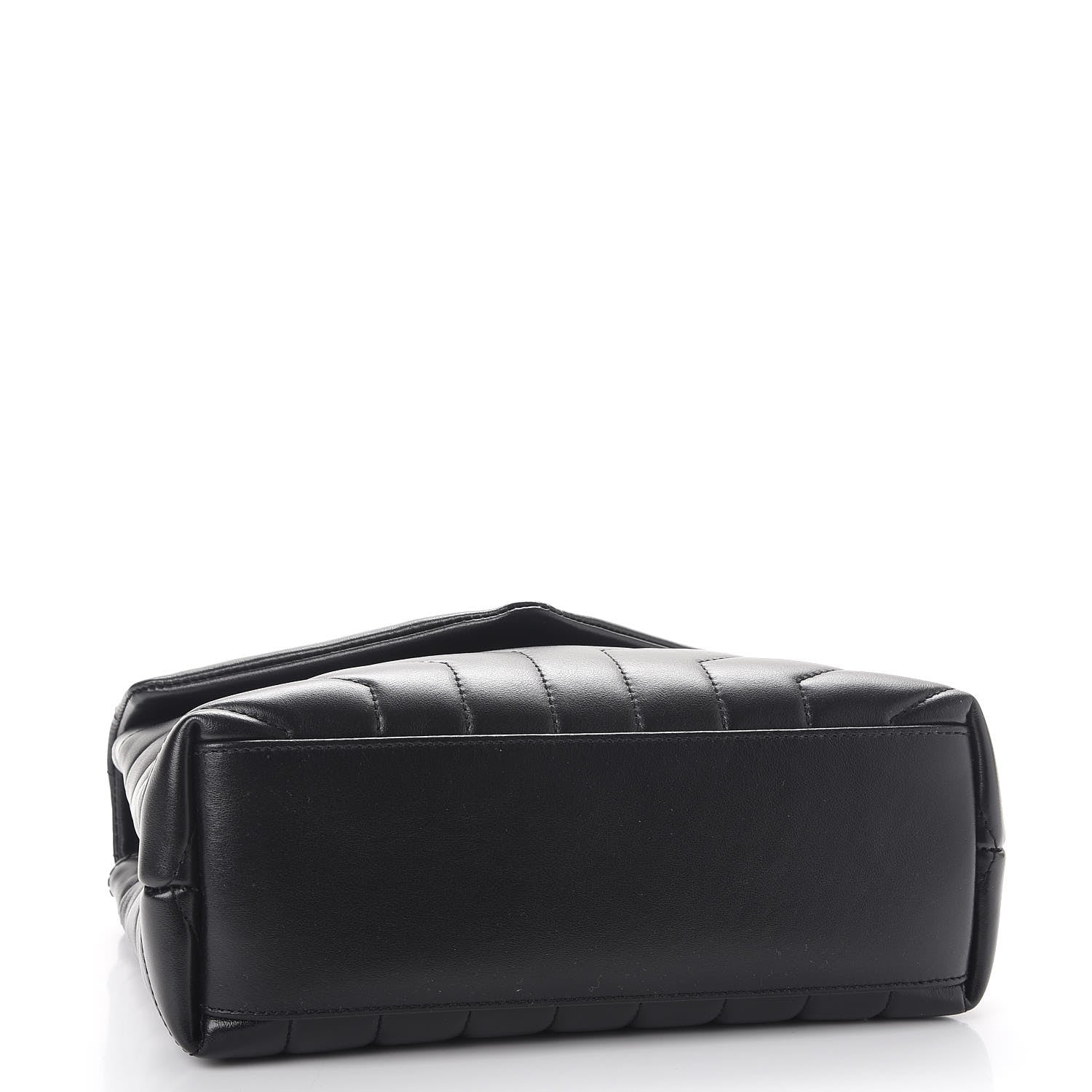 Saint Laurent Calfskin Y Quilted Monogram Small Loulou Chain Satchel Black 4 of 7