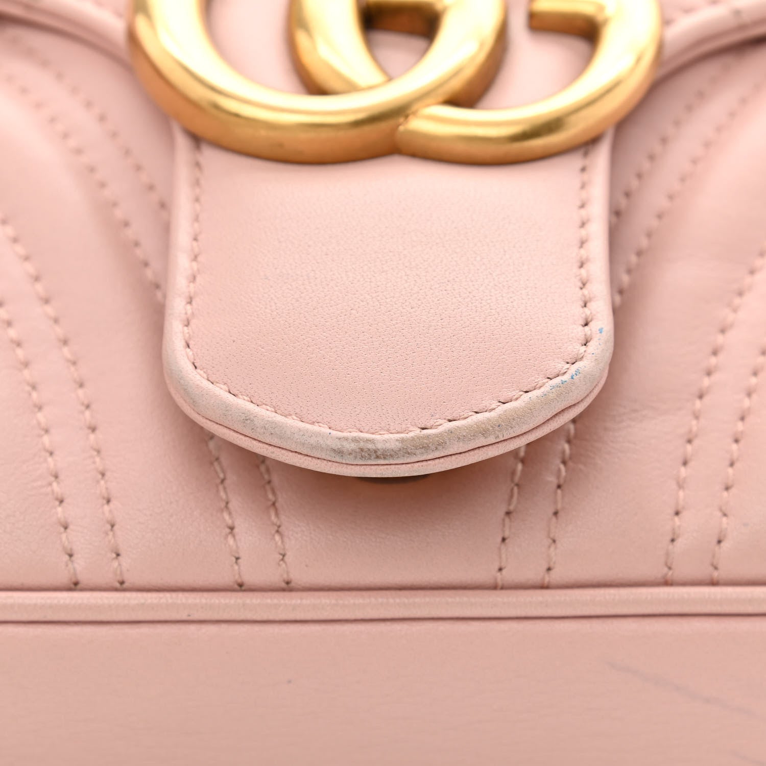 Gucci Calfskin Matelasse Small GG Marmont Shoulder Bag Perfect Pink 12 of 12