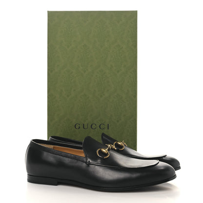 Gucci Calfskin Horsebit Mens Jordaan Loafers 7 Black 10 of 10