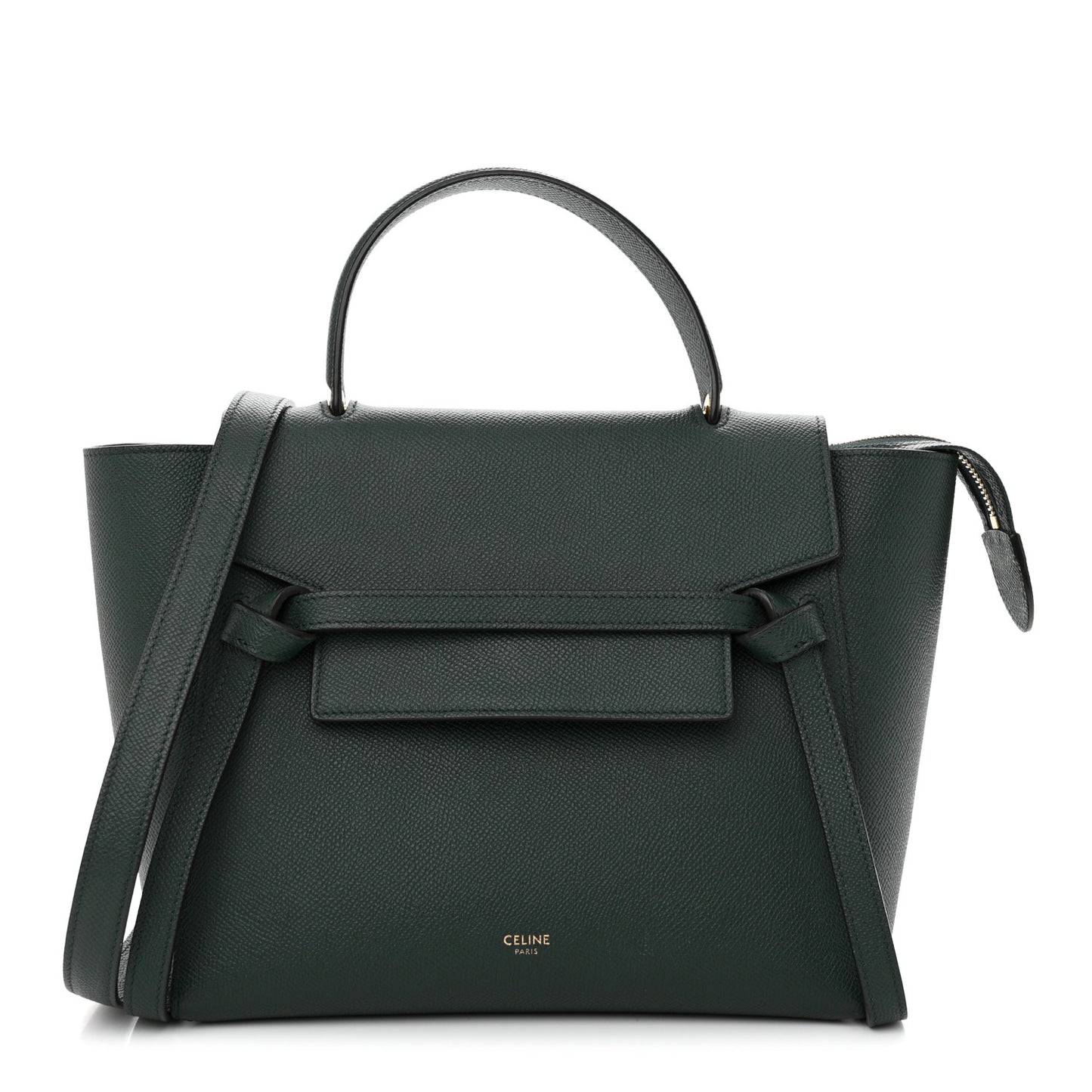 Grained Calfskin Micro Belt Bag Amazone