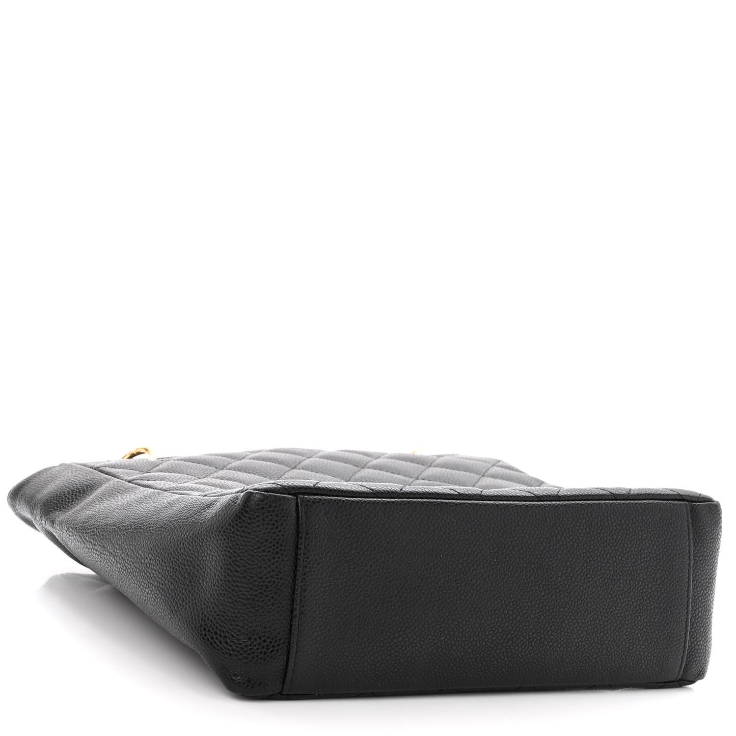 Caviar Quilted Petit Shopping Tote PST Black