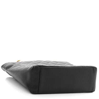 Chanel Caviar Quilted Petit Shopping Tote PST Black 3 of 8