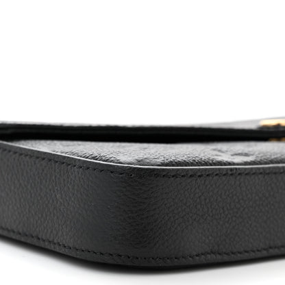 Louis Vuitton Empreinte Pochette Felicie Chain Wallet Black 10 of 11