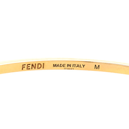 Fendi Metal Crystal O'Clock Bracelet M Gold 4 of 5