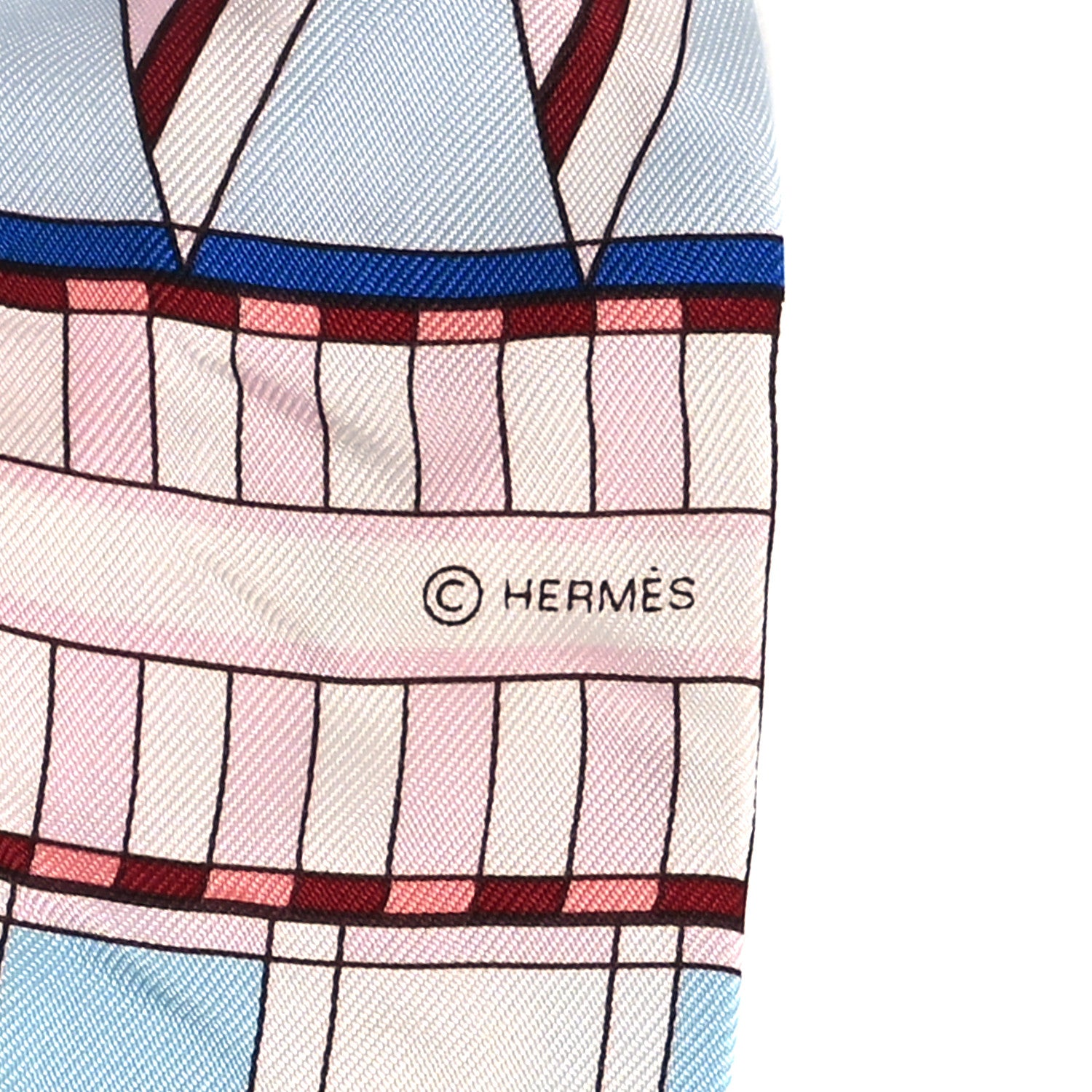 Hermes Silk Voltes Et Pirouettes Twilly Rose 3 of 4