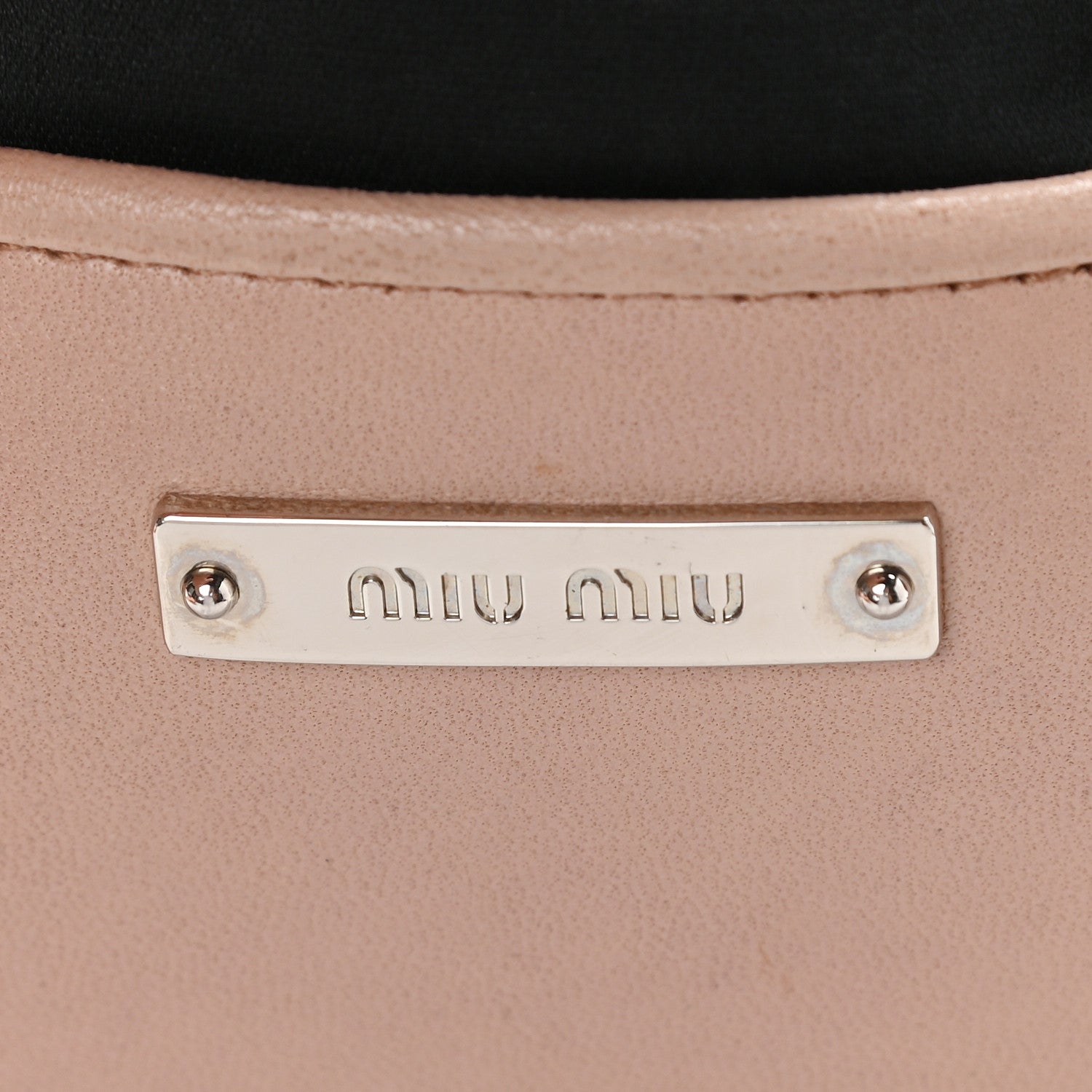 Miu Miu Nappa Matelasse Swarovski Crystal Tote Cammeo 6 of 9