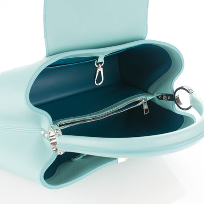 Louis Vuitton Veau Soie Haute Maroquinerie Capucines MM Azur 5 of 7