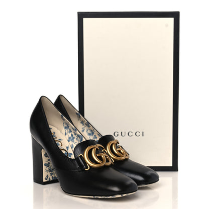 Gucci Malaga Kid GG Victoire 95mm Loafer Pumps 39.5 Black 8 of 8