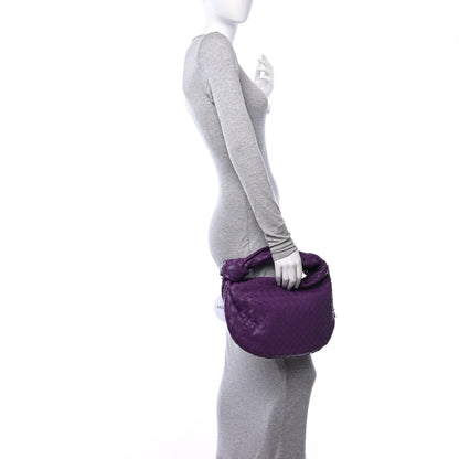 Bottega Veneta Nappa Intrecciato Teen Jodie Hobo Eggplant 2 of 11