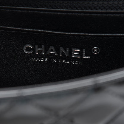 Chanel Patent Calfskin Quilted Mini Rectangular Flap So Black 5 of 8