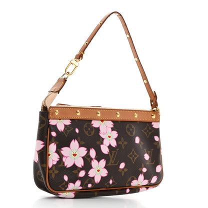 Louis Vuitton Monogram Cherry Blossom Pochette Accessories Brown 3 of 7