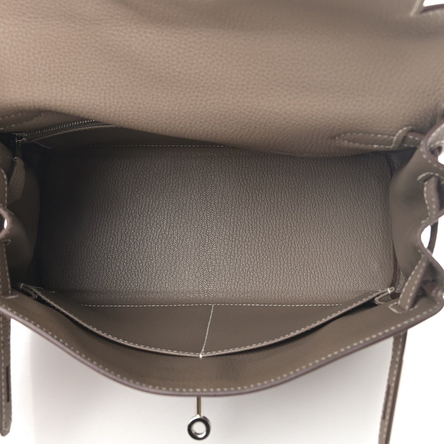 Hermes Togo Kelly Retourne 28 Etoupe 5 of 10