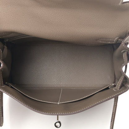 Hermes Togo Kelly Retourne 28 Etoupe 5 of 10