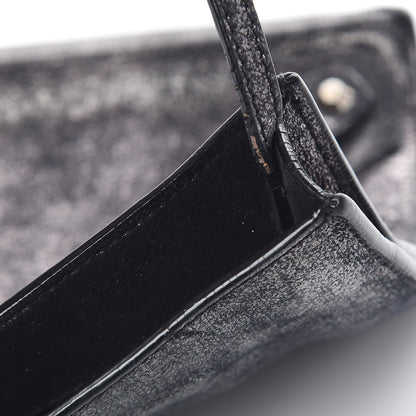 Balenciaga Metallic Calfskin Milkyway Papier Crossbody Bag Black 10 of 15
